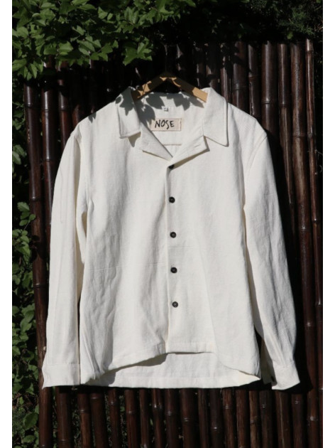 Camisa Larga Blanca con...