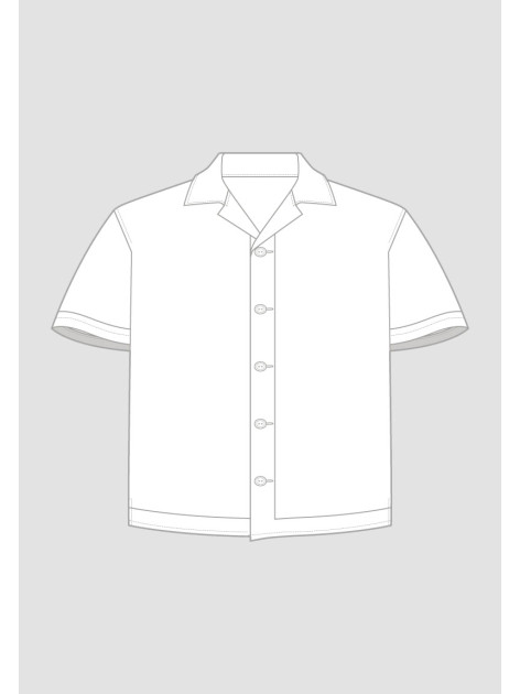 Camisa de Tusor Crudo con...