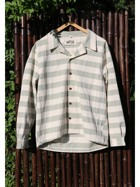 Rayada Celeste Manga Larga