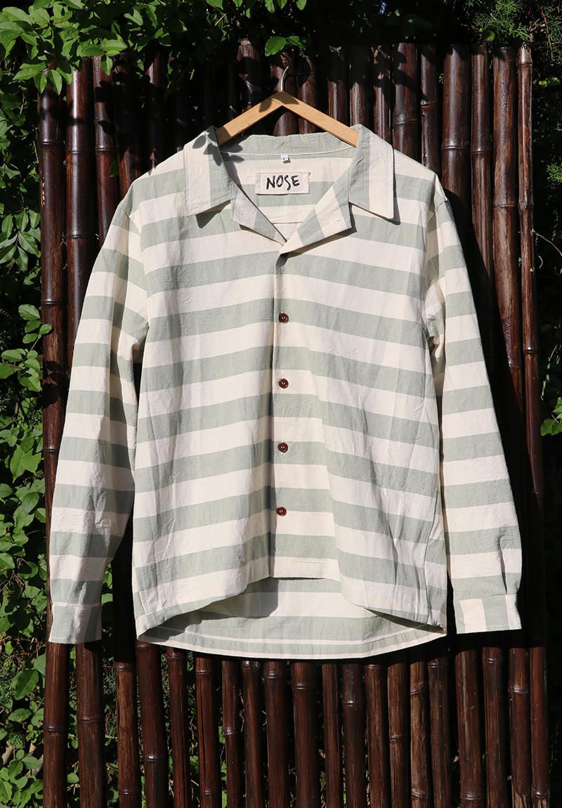 Rayada Celeste Manga Larga