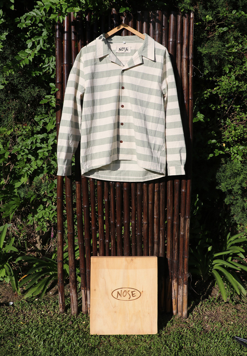 Rayada Celeste Manga Larga