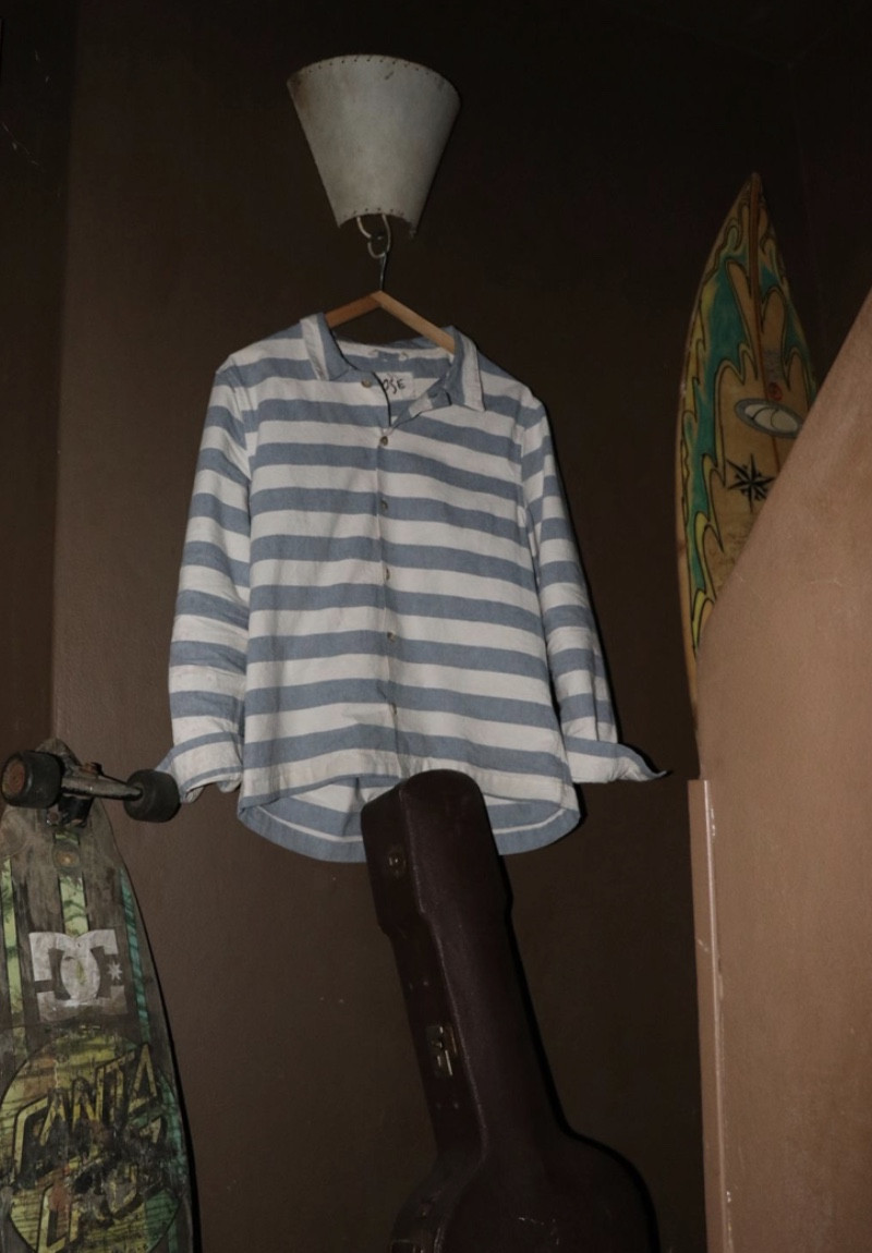 Rayada Celeste Manga Larga